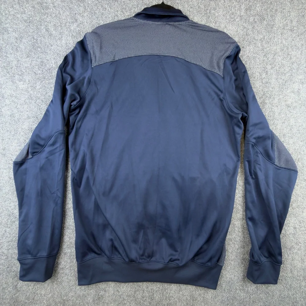 Jordan Mens Dri-FIT Full Zip Track Jacket Navy Blue Jumpman 696736-419 Size MT